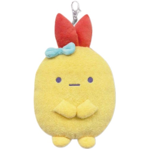 色えびふらいのしっぽサイズ約H15×W13.5cm 素材:[本体・中綿]ポリエステル100% 人気のえびふらいのしっぽとえびてんのしっぽでシリーズ展開しています 立体のしっぽとリボンがポイント 伸びるリールが便利小物も入る「ダイカットリールパスケース」