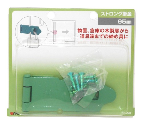 材質:本体/鉄(焼付塗装仕上げ)、使用木ネジ/3.8X20mm 注意:取り付けの際、木部の割れやネジの破損を防ぐためキリで下穴を開けてください