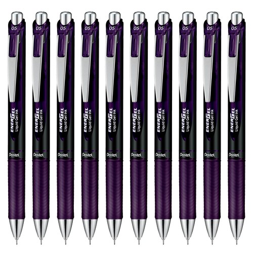 ぺんてる ボールペン ゲルインキ エナージェル ノック式 0.5mm 0 BLN75A2-VA ボル...
