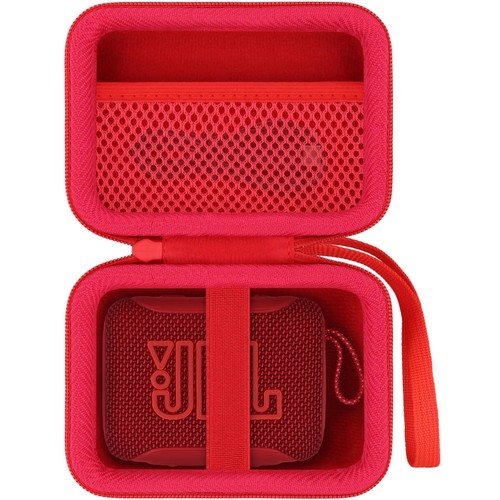 Aenllosi収納ケース 互換品 JBL GO5 GO4 GO3 Bluetooth ポータブルスピーカー レッ...