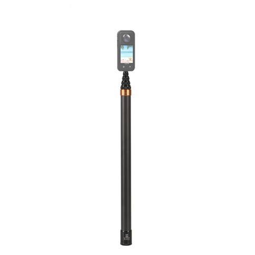 優れた互換性Insta360 ONE X/ Insta360 ONE R/ONE/ EVO/X3/X2カメラ用に設計された自撮り棒。 長さ調節可能44cmから3mまで調節可能な9段階の長さで、絶妙なバッグが付属し、収納や持ち運びに便利です,さまざまなシーンのニーズに対応し、自撮り、集合写真撮影、Vlog動画撮影などに最適です。 軽量デザインカーボンファイバー構造、頑丈で耐久性があります。特別なライン、スタイリッシュで見栄えの良い外観デザインがあります。 1/4インチネジ穴底部に1/4ネジ穴があり、三脚や一脚などに簡単に取り付けられ、柔軟性があり使い勝手が良いです。 アルミニウム素材を使用しており、丈夫で軽量。