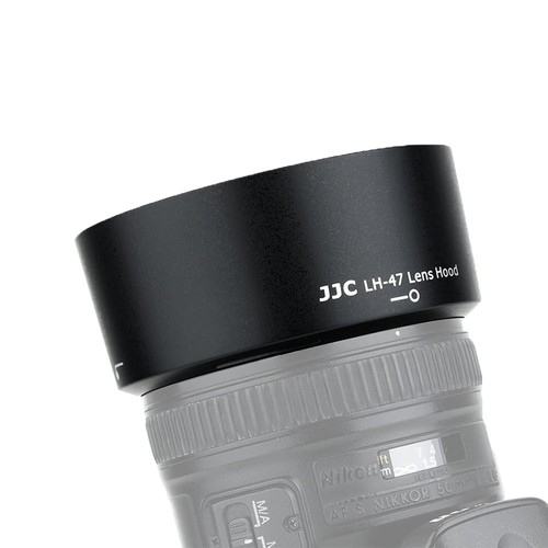 JJC HB-47 可逆式 レンズフード ニコン AF-S NIKKOR 50mm F1.4G / AF-S NIKKOR 50mm F1.8G AF-S NIKKOR 50mm F1.8G Special Edition レンズ 用 HB-47 互換 Ф58mm保護フィルター と レンズキャップ インストール可能