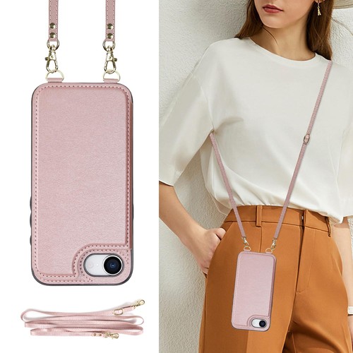 Cavor iPhone 16e/17e 手帳型ケース 肩掛け 首掛け 斜めがけ RFID ブロッキング 財布型 PU レザー スタンド機能 磁気閉鎖 Qi 急速充電対応 キックスタンド カード収納 スリ防止 通勤 旅行 ビジネス 男