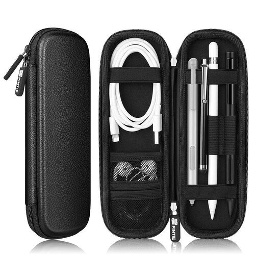 対応機種 Apple Pencil Pro、Apple Pencil (USB-C)、Apple Pencil 第1/2 世代 、iPad 第10世代、iPad Air 11 インチ、iPad Air 5 / 4、iPad 10.2、iPad Pro/iPad 9.7、iPad Pro 11/12.9/10.5、iPad 第6世代 / 第5世代、iPad Mini 6 / 5 Pencil 、とUSBケーブル、イヤホンなどの小さなアクセサリー専用収納ケースです。ご注意:該当製品はただケースだけで、ほかの物は含まれていません。 材料 表面はEVAのハードシェルで、防水・防湿・耐久性に優れています。内側は柔らかいなベルベット生地で装飾されています。高級感が溢れています。 収納が抜群 ペンだけでなく、ケーブル、イヤホン、キャップ、カバーなどが同時に収納できます。 安全性が高い 内蔵のメッシュバッグと弾性バンドはイヤホンやペンシルなどの物をしっかり固定できます。 便利さ Apple Pencil保護ケースのデザインは、ダブルファスナーのため使いやすく、コンパクトで持ち運びに便利です。