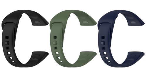 [SHEAWA] Redmi Watch 3用バンド バンド 3色セット ベルト シリコン ベルト 替えバンド アクセサリー (ブラック+アーミーグリーン+ミッドナイトブルー)
