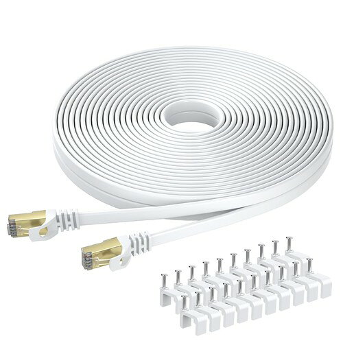高速伝送: Cat8 Ethernetケーブルは、2000MHzおよび40Gbpsのデータ転送速度に対応し、サーバーアプリケーション、クラウドストレージ、5G高速通信、オンライン ビデオストリーミングおよびゲームなどの高速データ転送に対応します S/FTP 干渉防止: BUSOHE Cat8 ネットワークケーブルは、4本のシールド付きツイストペア(STP)で構成され、各RJ45コネクタには50ミクロン金メッキコンタクトピンが付いており、より高速で安定した伝送速度を確保し、クロストーク、ノイズ、干渉に対する優れた保護機能を備えています 広範な互換性: 既存のCat6、Cat6a、Cat7 LANケーブルなどと互換性があります。両端にRJ 45インタフェースがあり、ルータ、スイッチ、スマートテレビ、パソコン、プリンター、ゲーム機などの設備に適している 優れた材質: 耐久性の高いPVC製の保護シースは、ケーブルの柔軟性を大限に高め、150%の引張強度を持ち、絡まることなく自由に曲げることができます。 フラット超薄型: Cat8ケーブルのフラットデザインは、ワイヤーの絡まりを避け、スペースを節約し、きれいで安全な設置を可能にします。 ネットワークケーブルは、壁の中、床、ドアの枠、カーペットやラグの下などを簡単に通り抜けることができます