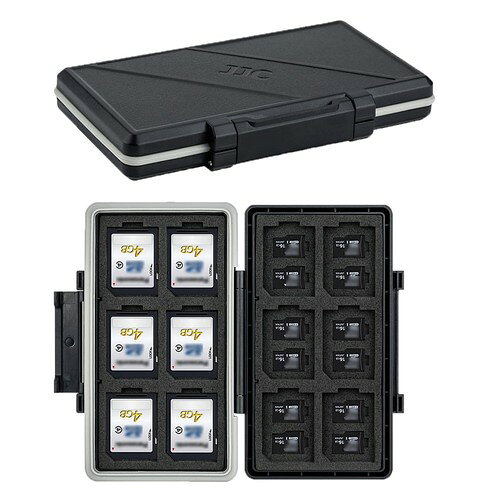 大容量12枚SD SDHC SDXCカード + 24枚MicroSD TF MSD カード収納可能。 柔らかいスポンジクッション絶妙でスタイリッシュな外観、中にはスポンジカードパッドがあり、くり抜きのカッティングが絶妙、メモリカードを完全に保護します。 耐衝撃、防塵、防湿高品質のABS製、耐衝撃。シリコン素材のリングを採用して密封性が高いし、防塵、防湿性があります。 開閉が便利ふたの開閉が便利、ヒューマンエンジニアリングによりデザインします。 便利軽量で持ち運び可能です。