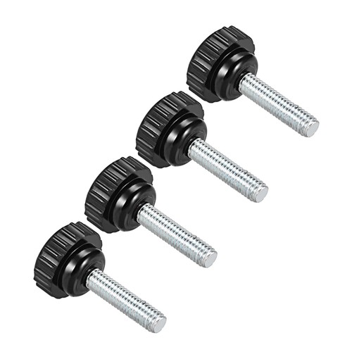 ★ローレットクランプノブサイズ---オスねじサイズ:M6(1mmピッチ);ネジの長さ:30mm;ヘッド直径:21mm;全長:44mm;カラー:ブラック、シルバートーン ★幅広い用途---ローレット付きクランプノブは確実なグリップと素早い調整を提供するように設計されており、旋盤、ボール盤、鋸盤、フライス盤の治具、包装機械、木工機械、印刷機械、産業機械などで広く使用されています。 ★使いやすさ---ノブのローレット表面は手袋や濡れた手でも滑りにくいグリップを提供します。刻み付きクランプノブにはねじ付きスタッドが付いており、相手コンポーネントに取り付けることで、素早く簡単に取り付けることができます。部品の調整や締め付けを最適に制御できます。 ★メッキ炭素鋼---耐久性のあるメッキ炭素鋼と熱硬化性プラスチックで作られており、パフォーマンスと耐摩耗性が長持ちします。しっかりとメッキされたスチール製金属インサートの手ネジにより、追加の工具なしで調整が可能です。 ★役立つヒント---固定されているコンポーネントが動かないように、ローレット付きクランプノブを常にしっかりと締めてください。ノブを締めすぎると、相手コンポーネントのネジ山が損傷したり剥がれたりする可能性があるため、ノブを締めすぎないでください。必要に応じてノブをしてください。