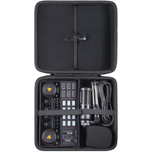 Khanka 収納ケース 互換品 MAONO オーディオミキサー オーディオインターフェース (AU-AM200-S1)(ケースのみ)