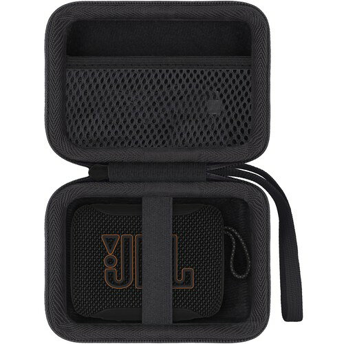 Aenllosi収納ケース 互換品 JBL GO5 GO4 GO3 Bluetooth ポータブルスピーカー ブラ...