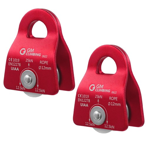 GM CLIMBING CE UIAA認証 25kN マイクロプーリー モバイル式 サイドプレート 12mm...
