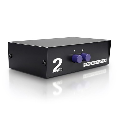 2 ポート RCA スイッチ ボックス XBOX DVD PS2 PS3 Wii ケーブル ボックスからテレビの黄-白-赤 RCA コネクタ用 AV切替器 高品質のコンポーネントと高度な回路技術の設計を使用した AV スイッチ ボックス。 RCAスイッチャーは取り付けも操作も簡単。 追加の電源や ドライブは必要ありません。 RCA分配器 安定性・長寿命に優れた金属筐体のコンポスイッチボックスです。 AVスイッチャーは、電源やを追加することなく、フロントパネルのボタンでAVソースを切り替えることができます。 プラグ&プレイ。