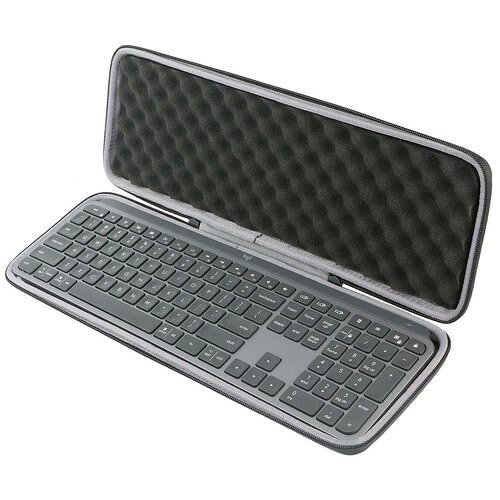 co2CREA 対応 Logicool ロジクール MX KEYS KX800/ MX KEYS S KX800sキーボード専用収納ケース ブラック