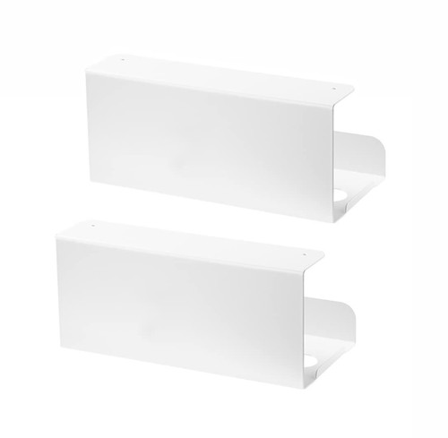 サイズ:23x10x11cm 素材:鉄+ホワイト塗装 セット内容:2点セット 吊り下げ式のペーパータオルホルダーで、空間スペースを有効活用できる便利なキッチンペーパーホルダーです。見た目がシンプルでインテリアにも合わせやすいです 吊り戸棚やデスクに挟み込むだけで簡単にお使いいただけます。厚さがわずか1.68mmで戸棚やデスクのドアが支障なく開け閉めできます。ペーパーホルダーが不安定な場合は、 ネジや両面テープ、 マグネットなどでしっかりと固定することが可能です。 口が大きくティッシュペーパーが取り出しやすいです。ペーパータオルが横から落ちないようにストッパーが付いています。