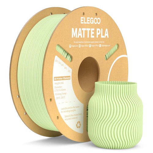 美しいマット仕上げELEGOO MATTE PLAは、美しいマット、低光沢、滑らかな仕上げを実現し、印刷物の層の線がほとんど見えない状態になります。 最高の精度と一貫性ELEGOOは製造中に高度な測定手順を使用して、すべてのフィラメントが1.75 mm直径、精度+/- 0.02 mm、すべての印刷で一貫性と精度を確保します。 より良い結果のための完璧な巻き取りフィラメントの各スプールはきれいに巻かれているため、絡まりや給紙の問題を防ぎ、完璧な印刷結果をもたらします。 詰まりや気泡なしELEGOO PLAフィラメントは乾燥したほこりのない環境で製造され、湿気や空気から遠ざけられた真空密封パッケージで梱包されているため、詰まりや気泡の問題はありません。 ほとんどの3Dプリンターに適合Neptune 3シリーズ、Neptune 4シリーズなど、一般的な1.75mm 3Dプリンターすべてと互換性があります。密閉型プリンターを使用する場合は、ELEGOO MATTE PLAを印刷する際にドアを開けたままにしてください。 ご注意:色は同じですが、写真と若干の色の違いがある場合がございますのでご了承ください。スプールの材質をご確認の上、お選びください。