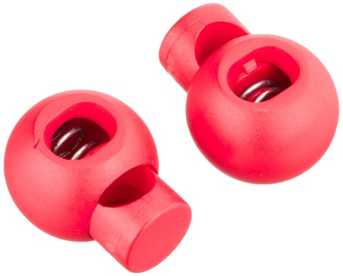 袋物や衣類のひも止めに。 商品本体サイズ:直径約18mm 入数:2個 素材:ナイロン 生産国:中国