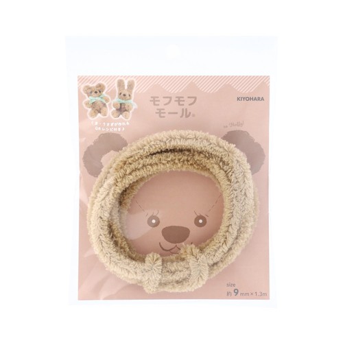 見ているだけで癒されるふわふわ感がかわいいモールクラフトです。手軽に本格的なミニチュアアニマルが作れます。 商品本体サイズ:幅(太さ)約9mm×1.3m巻 出来上がりサイズ:くま/約H55×W40×D35mm、うさぎ/約H68×W30×D38mm 素材:毛/アクリル・ナイロン・ウール、芯/鉄 生産国:日本