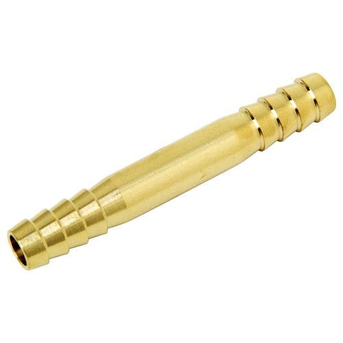 用途:エアー配管継手(両口ホース継手) ホース口:9mm(両側) 適用流体:空気 最高使用圧力:1.5MPa 材質:真鍮