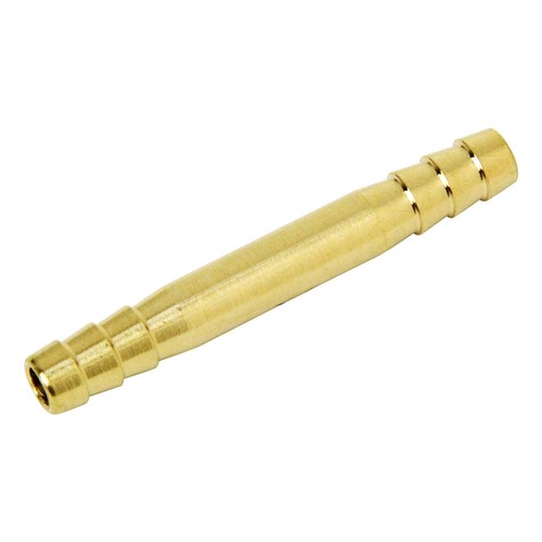 用途:エアー配管継手(両口ホース継手) ホース口:7mm(両側) 適用流体:空気 最高使用圧力:1.5MPa 材質:真鍮