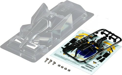 スーパーII、TZ、TZ-Xシャーシに搭載が可能 (一部にシャーシはボディの加工が必要です)。 取付け用のビスと両面テープをセット。 別途、工具、塗料等が必要。