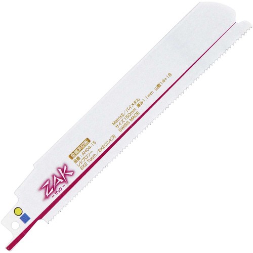 サイズ:全長150mm×厚み1.1mm 山数:14+18 刃型:2×2刃 入数:1枚 仕様:鋼板厚厚物用 対応機種:レシプロソー・セーバーソー 対応メーカー:マキタ・日立工機・アサダ・REX・リョービ・MCCなど 材質:バイメタル
