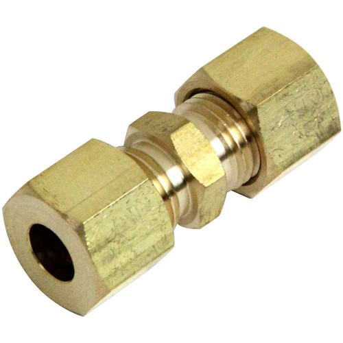適用管外径:8mm 使用圧力:3.45MPa以下 使用温度:-50~+150度 使用流体:水・空気・油他材質に影響のない物 材質:真鍮