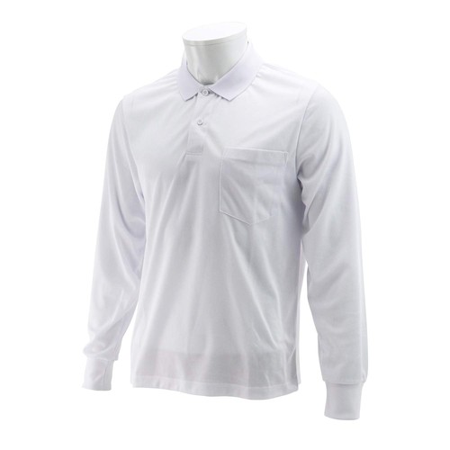 SK11(エスケー11) ONE UP ASSIST GOODS 長袖ポロシャツ 1枚 ホワイト 3L-WHT-1P