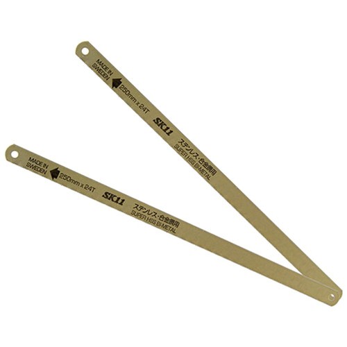 用途:ステンレス・鉄・アルミ・真鍮などの切断 適合サイズ:250mm 刃数:24山 入数:2枚 材質:バイメタル