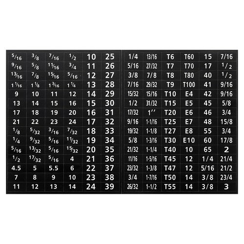 PATIKIL ツールボックスラベル 4セット180個 ツールボックスステッカー レンチソケ...