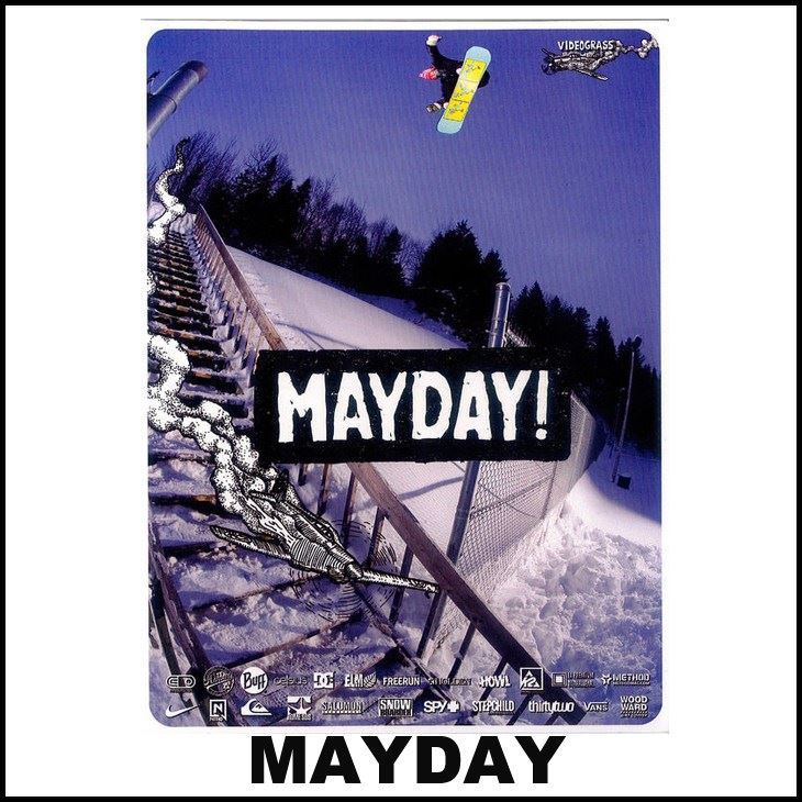 メーカー希望小売価格はメーカーカタログに基づいて掲載していますMAYDAY メーデー DVD SNOW BOARD スノーボード トリック イメトレ ■代引き不可／前払いのみ。お届け日の指定は出来ません。 ■商品の梱包を解かせて頂く場合ございますご了承ください 【通常配送(佐川急便)】 ■代引き支払可／配達日指定可 ■北海道・沖縄県への発送は送料無料表示・お買い上げ総額にかかわらず送料1080円となり、離島・一部地域への別途中継料はお客様のご負担とさせて頂きます。豪華なライダーが勢ぞろいしたVIDEOGRASS（ビデオグラス）制作の最新作「MAYDAY（メーデー）」がDVDとブルーレイの2枚組で、10/10日より店頭発売スタートが決定しました。今年も相変わらずの豪華メンバーで、出演ライダー1人1人、やってる事がとにかくヤバくてスタイルがあって、みんなめちゃくちゃかっこいいです。かっこいいスノーボードムービーを探しているのなら、それは間違いなくこれです！Nick Dirksの最後のトリックは要チェックです。真似はお勧めできません。 ■タイトル：MAYDAY■時間：本編37分+ボーナス■価格：4000円+税■画面サイズ：16：9■仕様：英語版, DVD + Blu-ray■JAN：4562421350714■発売日：2014年10月10日■製作：videograss■制作者：Justin Meyer, Riley Erickson, Sam Fenton, SEan McCornick■出演：Chris Grenier、Chris Bradshaw、Danimals、Danny Larsen、Darrell Mathes、Gus Engle、Jake Kuzyk、Jake Oolson-elm、Joe Sexton、Jonah Owen、Justin bennee、Justin Fronius、Nick Dirks、Zac Marben■前作：「The Last Ones」