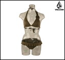 VOLCOM レディース レディース ボルコム 水着 FLOWER AFFAIR BANDEAU & RUFFLE WAIST FULL : MUS 【メール便対応可】 【お買い得セール】