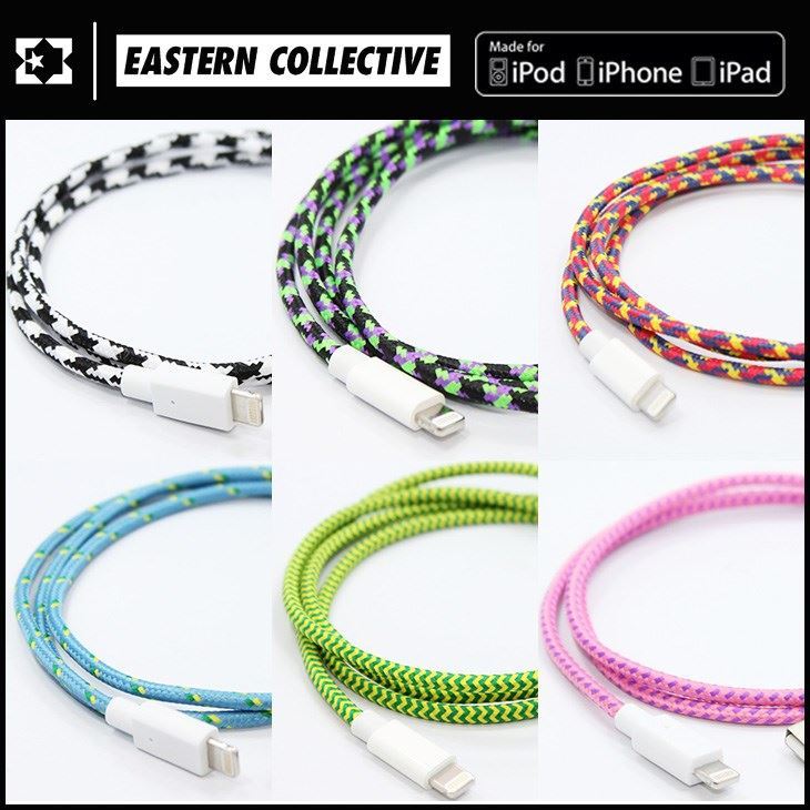 EASTERN COLLECTIVE LIGHTNING USB CABLE コード長：1m ライトニング ケーブル Apple認証 Made for iPhone取得