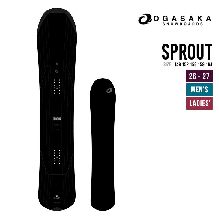 OGASAKA �I�K�T�J 26-27 SPROUT �X�m�[�{�[�h ���{�� �J�[�r���O �X�m�{ �p�E�_�[ �o�b�N�J���g���[