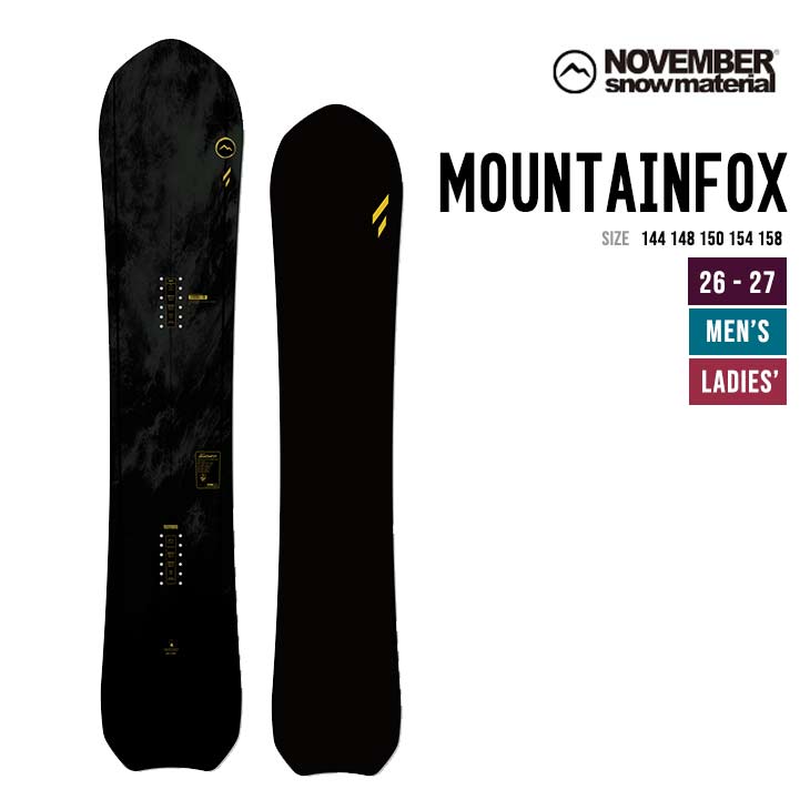 NOVEMBER �m�x���o�[ 26-27 MOUNTAINFOX �}�E���e���t�H�b�N�X �X�m�[�{�[�h ���{�� ���Y ���i��