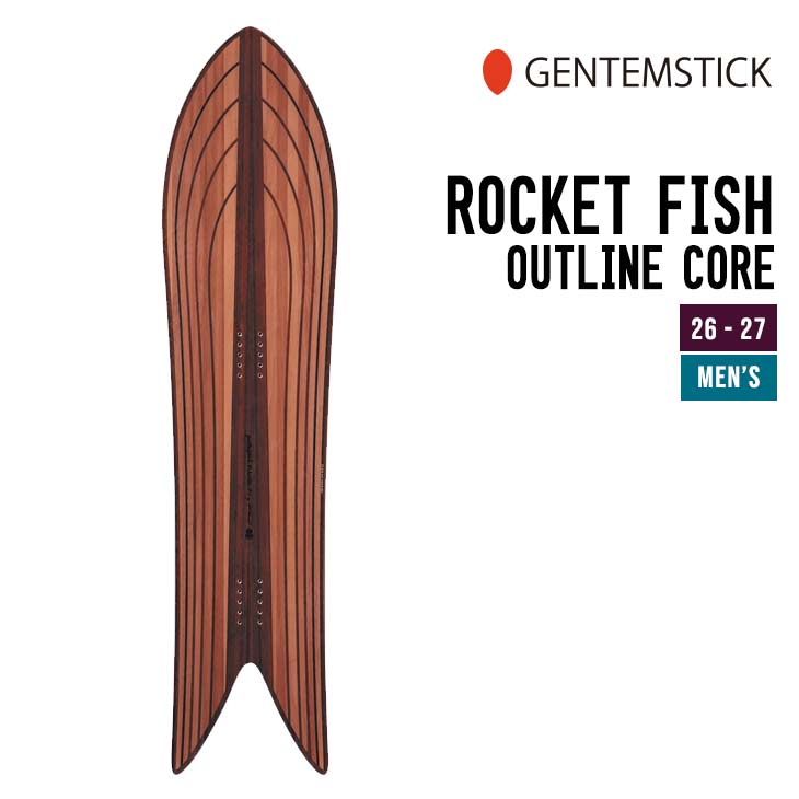 GENTEMSTICK ゲンテンスティック 26-27 ROCKET FISH OC ロケットフィッシュ アウトラインコア 2026-2027 スノーボード メンズ