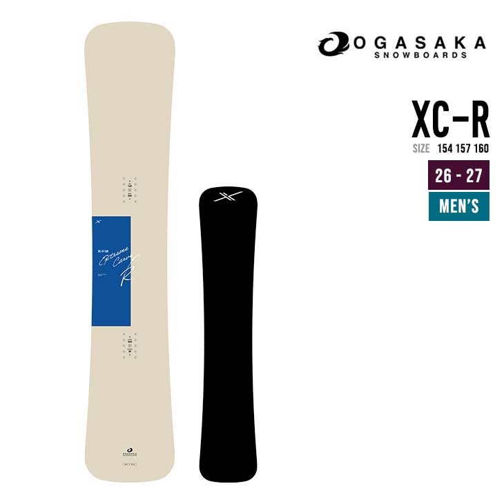 OGASAKA オガサカ 26-27 XC-R スノーボード 日本製 カービング スノボ セミハンマー ハンマーヘッド