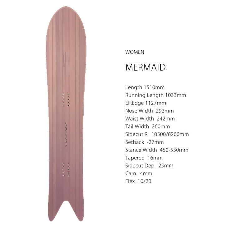 GENTEMSTICK ゲンテンスティック 26-27 MERMAID マーメイド 2026-2027 スノーボー...