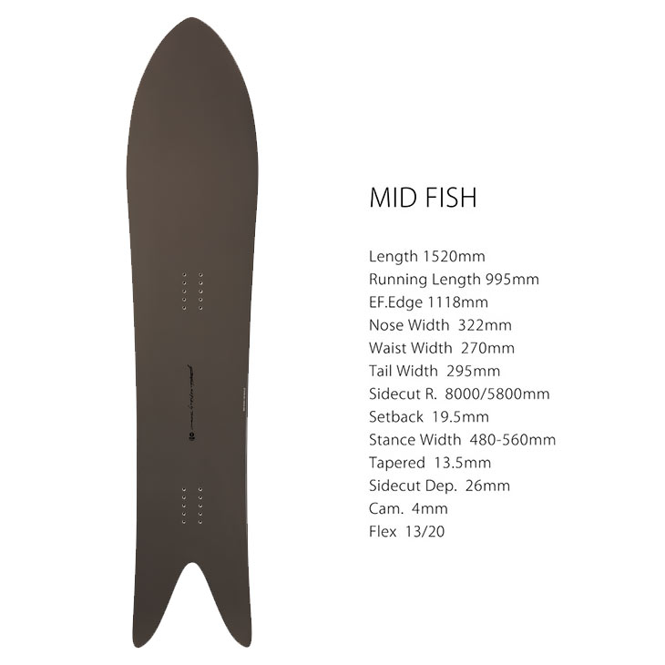 GENTEMSTICK ゲンテンスティック 26-27 MID FISH ミッドフィッシュ 2026-2027 スノ...
