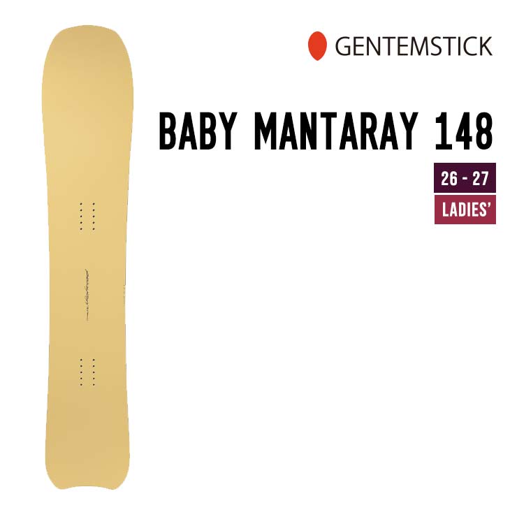 Iron - GENTEMSTICK ゲンテンスティック 26-27 BABY MANTARAY ベビーマンタレイ 2026-2027 スノーボード ウィメンズ