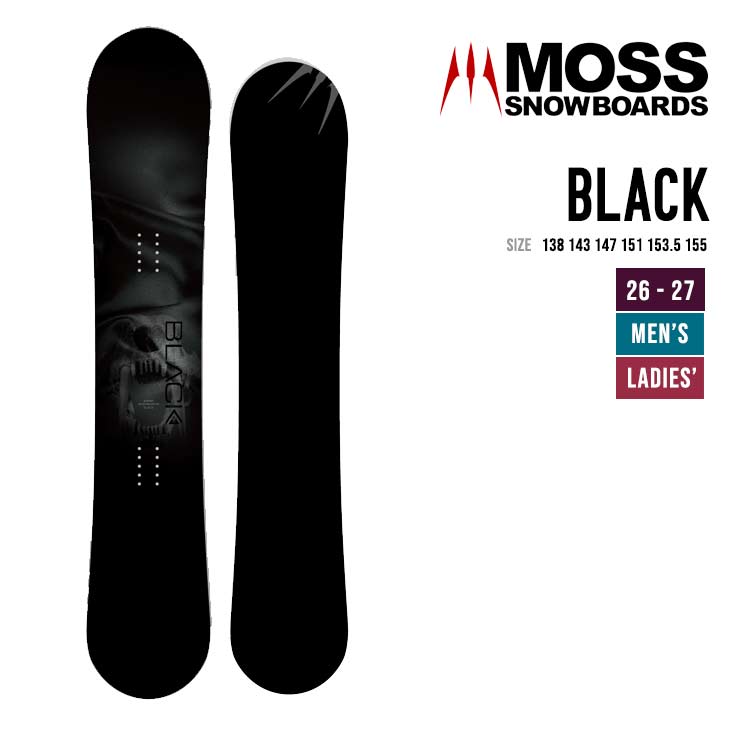 Rakuten - MOSS SNOWBOARD モス 26-27 BLACK ブラック スノーボード2026 2027