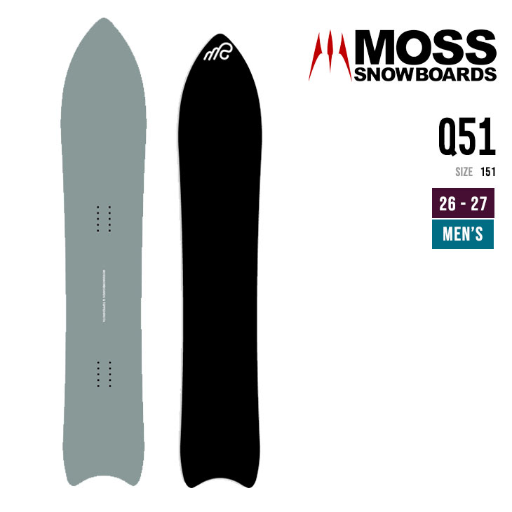 Option - MOSS SNOWBOARD モス 26-27 Q 51 キュー スノーボード ユニセックス パウダー フリーライド2026 2027