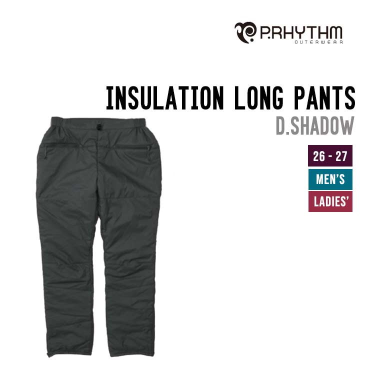 Genius - P.RHYTHM プリズム 26-27 INSULATION LONG PANTS スノーボードインサーレーション 保温着 パンツ メンズ レディース