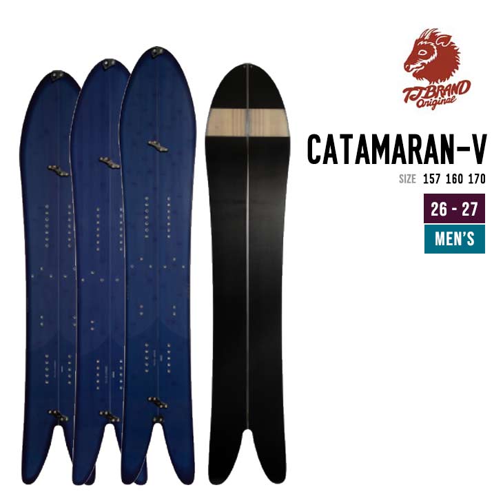 TJ BRAND �e�B�[�W�F�[�u�����h 26-27 CATAMARAN �J�^�}���� �X�v���b�g�{�[�h �X�m�[�{�[�h