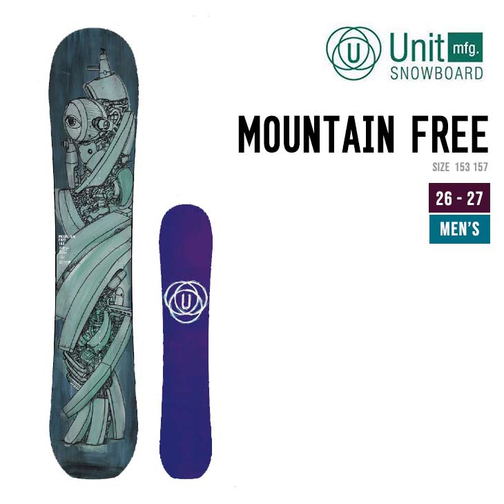 UNIT ���j�b�g 26-27 MOUNTAIN FREE �}�E���e���t���[ �X�m�[�{�[�h