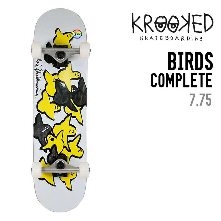 Rakuten - KROOKED クルキッド BIRDS COMPLETE 7.75 スケートボード コンプリート 完成品