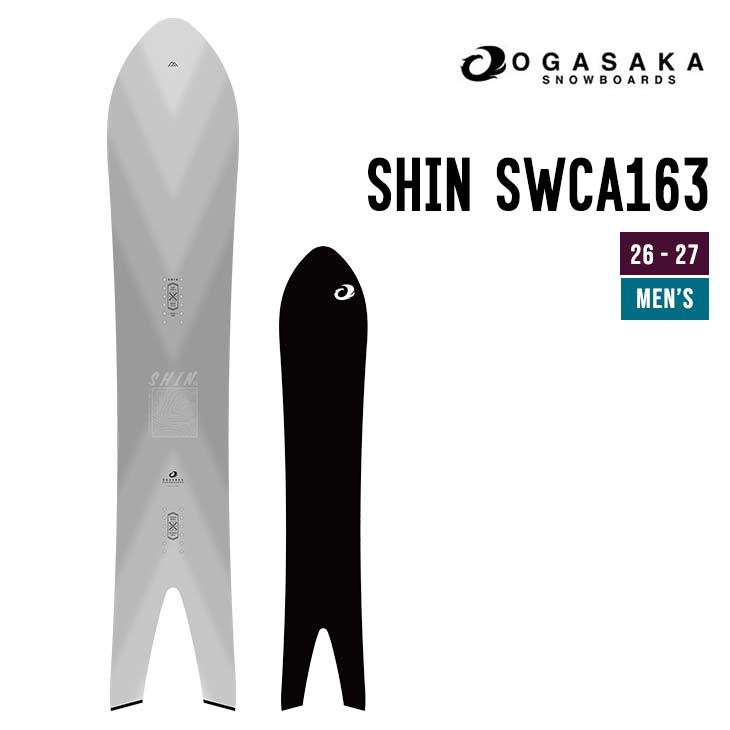 OGASAKA �I�K�T�J 26-27 SHIN SW CA163 �X�m�[�{�[�h ���{�� �J�[�r���O �X�m�{ �p�E�_�[ �o�b�N�J���g���[ 2026 2027