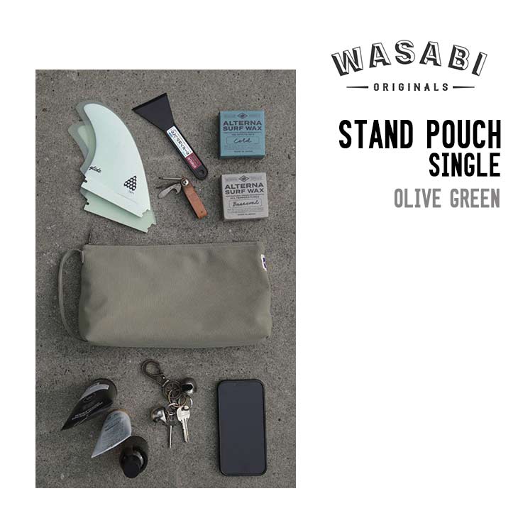 Rakuten - DEFORMASI WASABI ワサビ STAND POUCH SINGLE サーフィン フィンケース 小物入れ