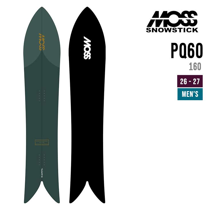 Rakuten - MOSS SNOWSTICK モススノースティック 26-27 PQ 60 スノーボード ピーキューロクマル メンズ
