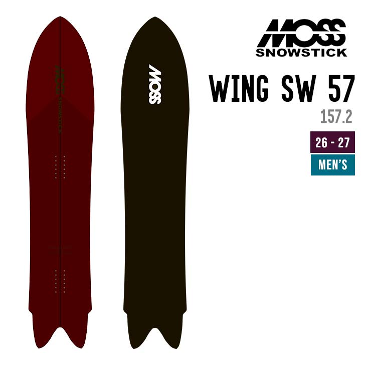 MOSS SNOWSTICK ���X�X�m�[�X�e�B�b�N 26-27 WING-SW 57 �X�m�[�{�[�h �E�C���O�G�X�_�u�����[ �����Y