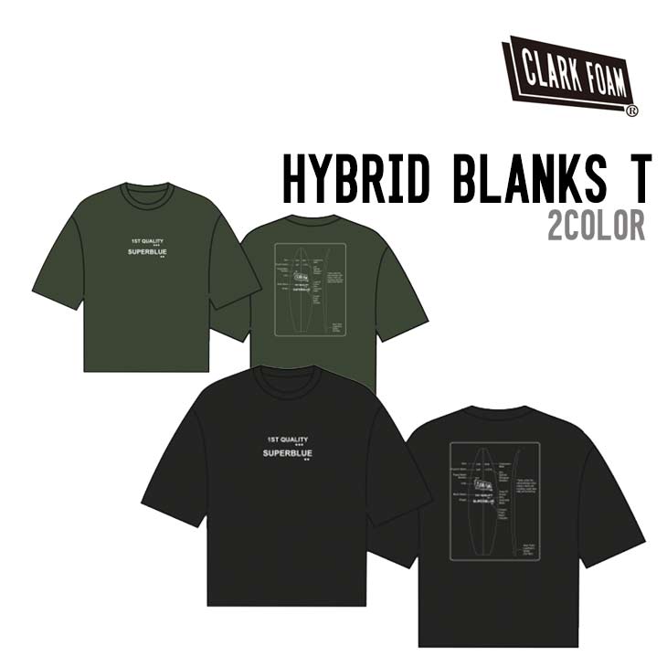 乐天商城 - CLARK FOAM クラークフォーム HYBRID BLANKS TEE ハイブリッド ブランク Tシャツ メンズ 日焼け防止